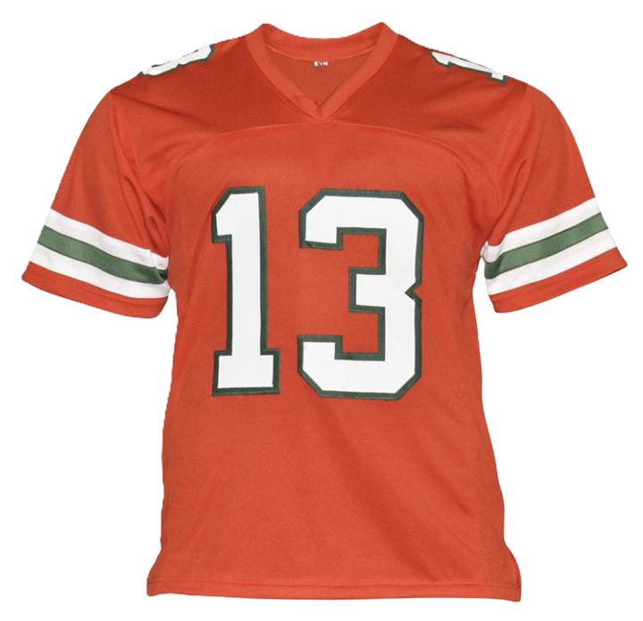 Gino Torretta Signed Miami College Orange Football Jersey (Beckett)