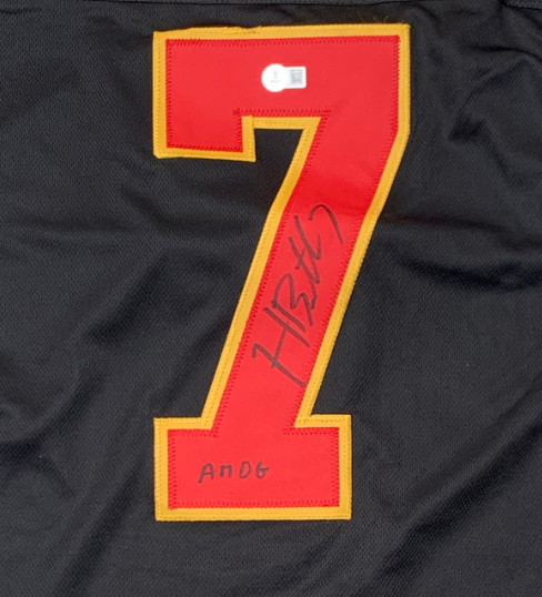 Harrison Butker Signed Black Custom Jersey - Beckett Certified