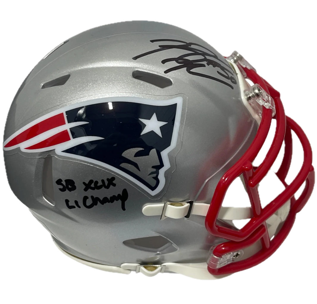 Rob Ninkovich Autographed Riddell Speed Mini Helmet (Beckett)