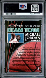 1992 Topps Stadium Club - Michael Jordan 1 - Beam Team - PSA 6