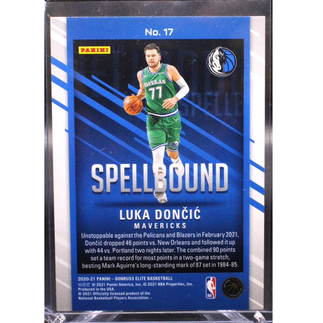 2020-21 Panini Obsidian - Luka Doncic 17 - Gold Spellbound /10