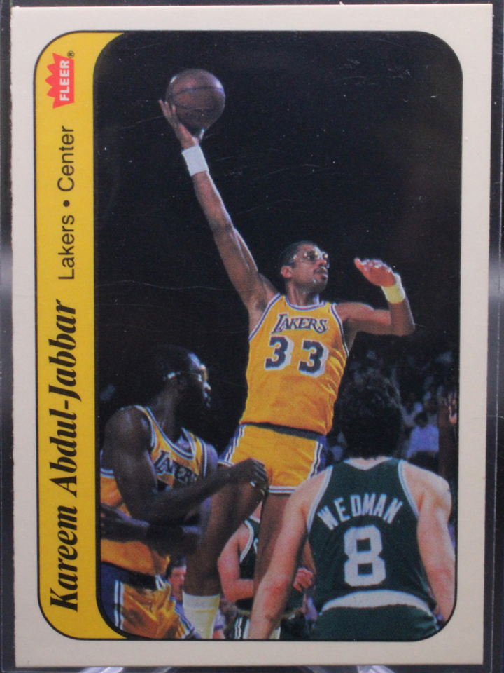 1986 Fleer Sticker - Kareem Abdul-Jabbar 1