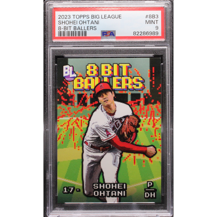 2023 Topps Big League - Shohei Ohtani 8B-3 - 8 Bit Ballers - PSA 9