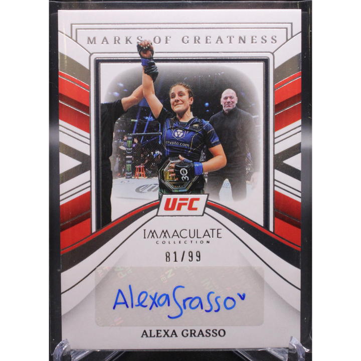 2023 Panini Immaculate UFC - Alexa Grassso mg-agr - Marks Of Greatness /99