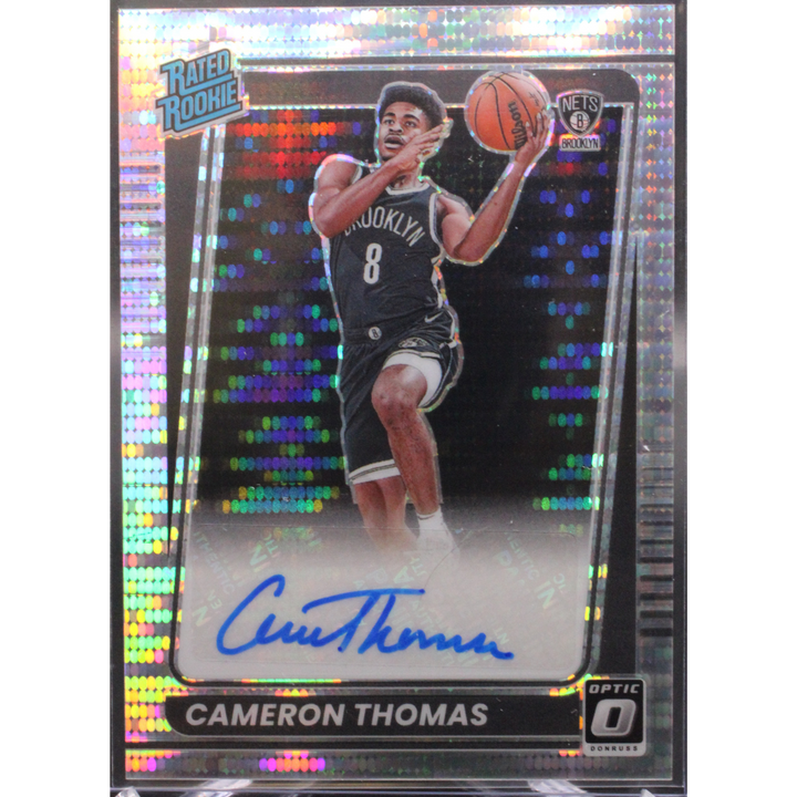 2021-22 Panini Donruss Optic Basketball - Cameron Thomas 153 - Rated Rookie Pulsar Auto /19