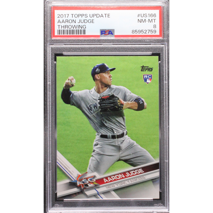 2017 Topps Update - Aaron Judge US166 - Throwing - PSA 8