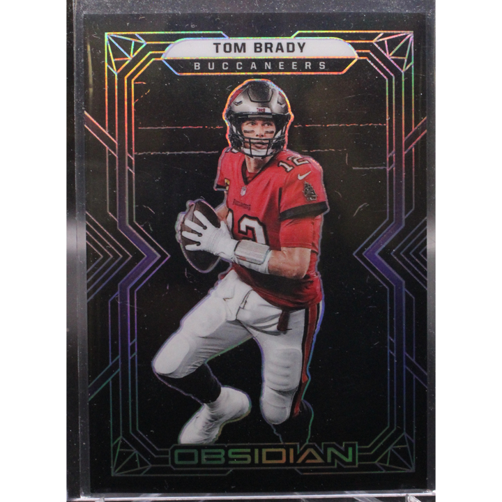 2022 Panini Obsidian - Tom Brady 90 - Etch Purple /100