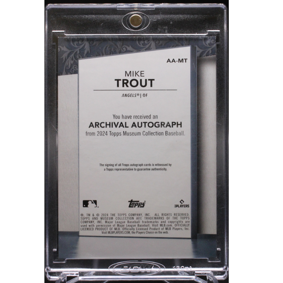 2024 Topps Museum Collection - Mike Trout AA-MT - Pink Auto /99