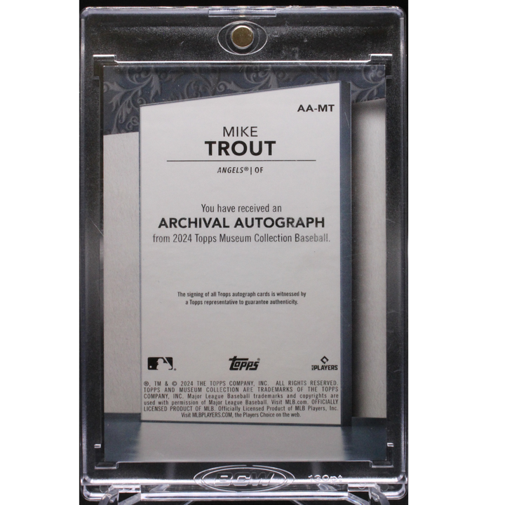 2024 Topps Museum Collection - Mike Trout AA-MT - Pink Auto /99