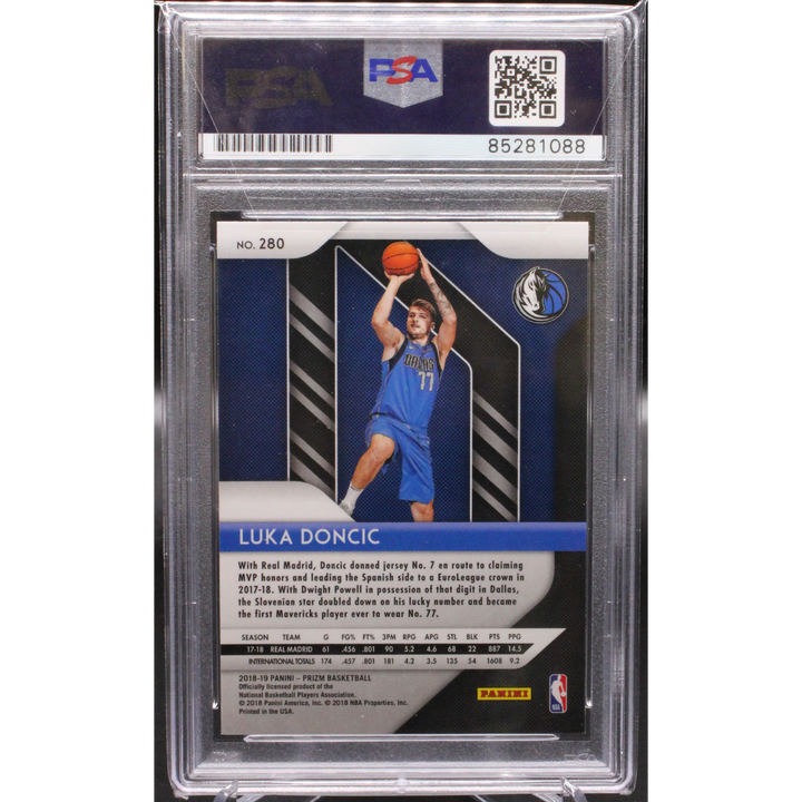 2018 Panini Prizm Basketball - Luka Doncic 280 - PSA DNA Certified Auto - PSA Authentic