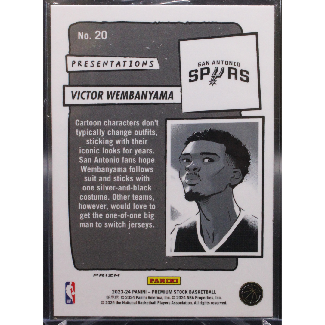 2023-24 Panini Premium Stock Basketball - Victor Wembanyama 20 - Presentations