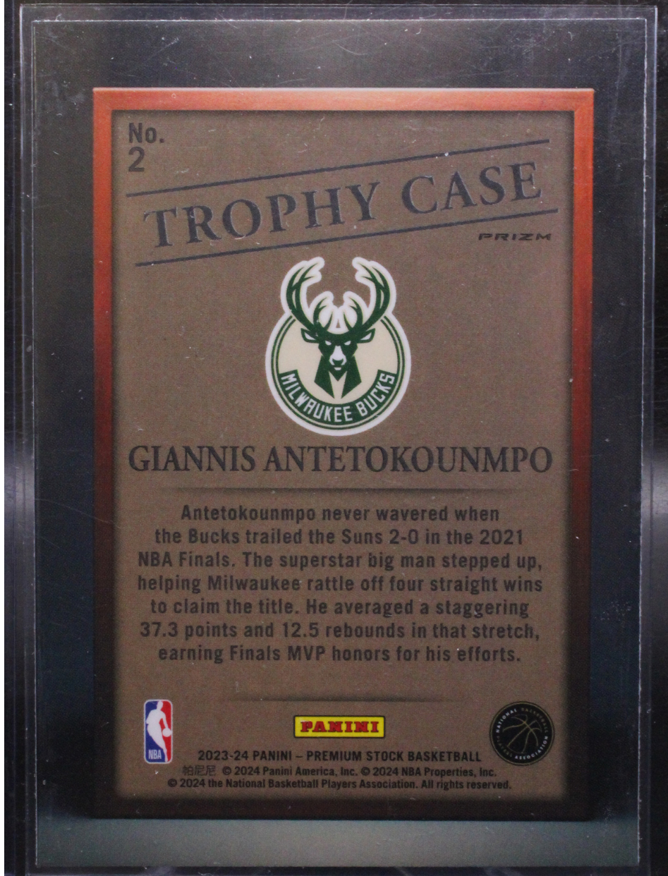 2023-24 Panini Premium Stock Basketball - Giannis Antetokounmpo 2 - Trophy Case