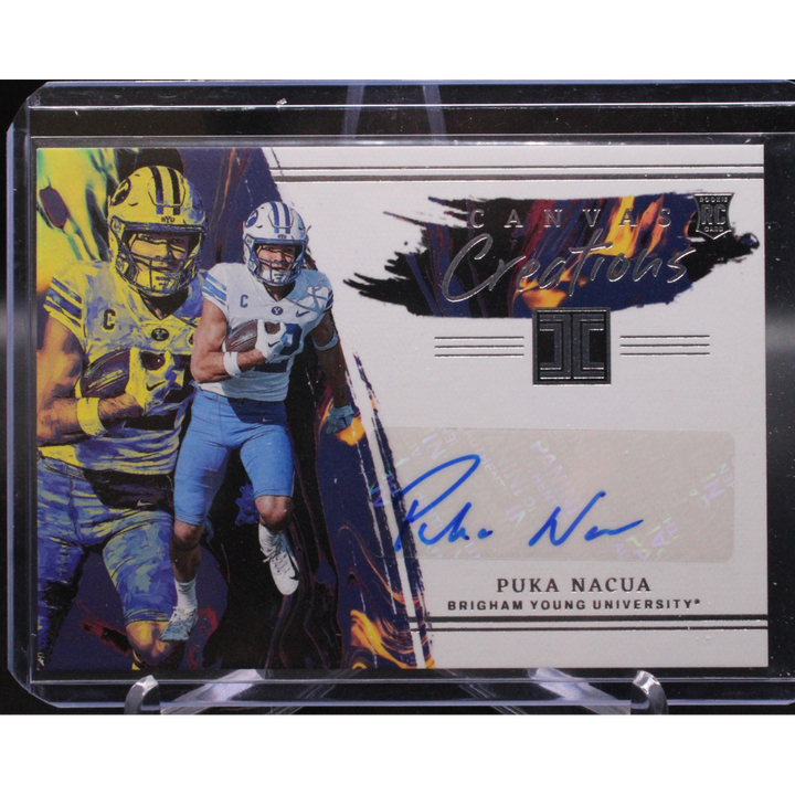 2023 Panini Chronicles Impeccable Draft Picks - Puka Nacua CC-PNA - Impeccable Canvas Creations Auto