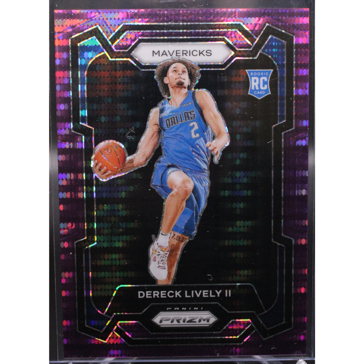 2023 Panini Prizm Basketball - Dereck Lively II 163  - Purple Pulsar /35