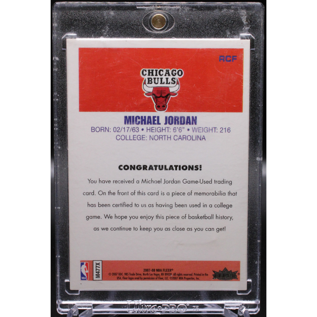 2007 NBA Fleer - Michael Jordan RCF - Rookie Reprint | UNC Floor