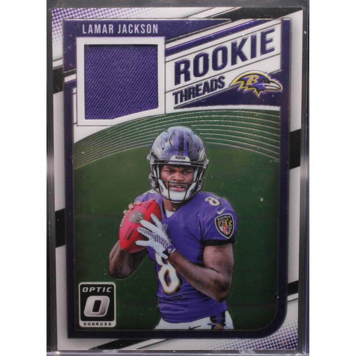 2018 Panini Donruss Optic Football - Lamar Jackson RT-LJ - Rookie Threads