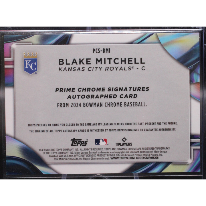 2024 Topps Bowman - Blake Mitchell PCS-BMI - Prime Chrome Signatures /50