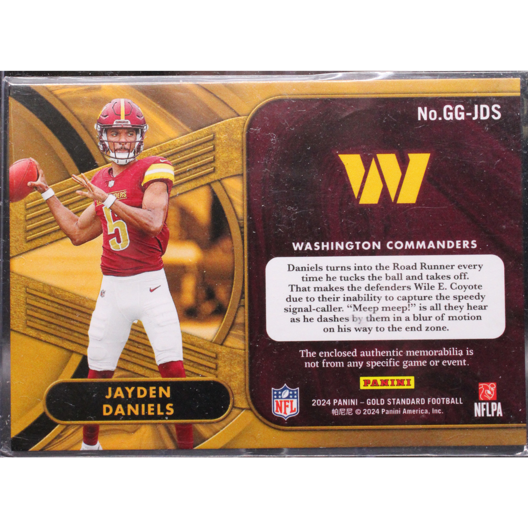 2024 Panini Gold Standard Football - Jayden Daniels GG-JDS - Gold Gear /299