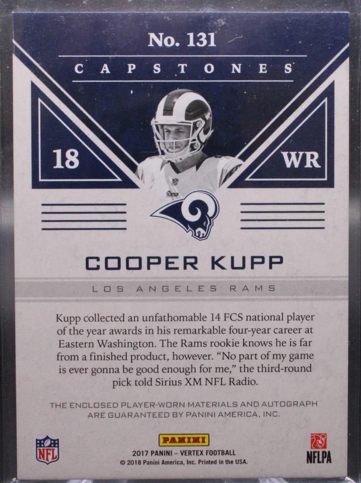 2017 Panini Vertex Football - Cooper Kupp 131 - Capstones RPA /99