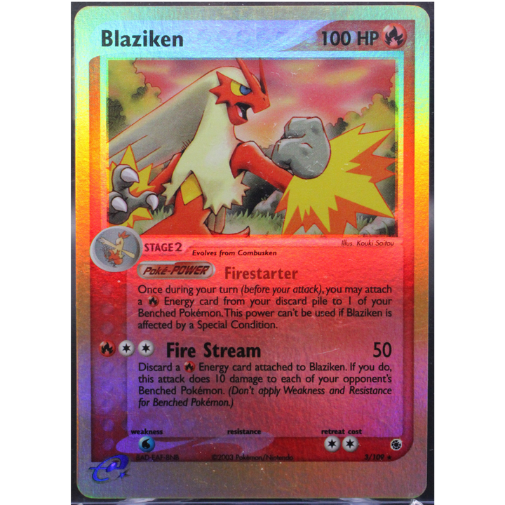 Blaziken - 3/109 - Ruby and Sapphire (RS) Reverse