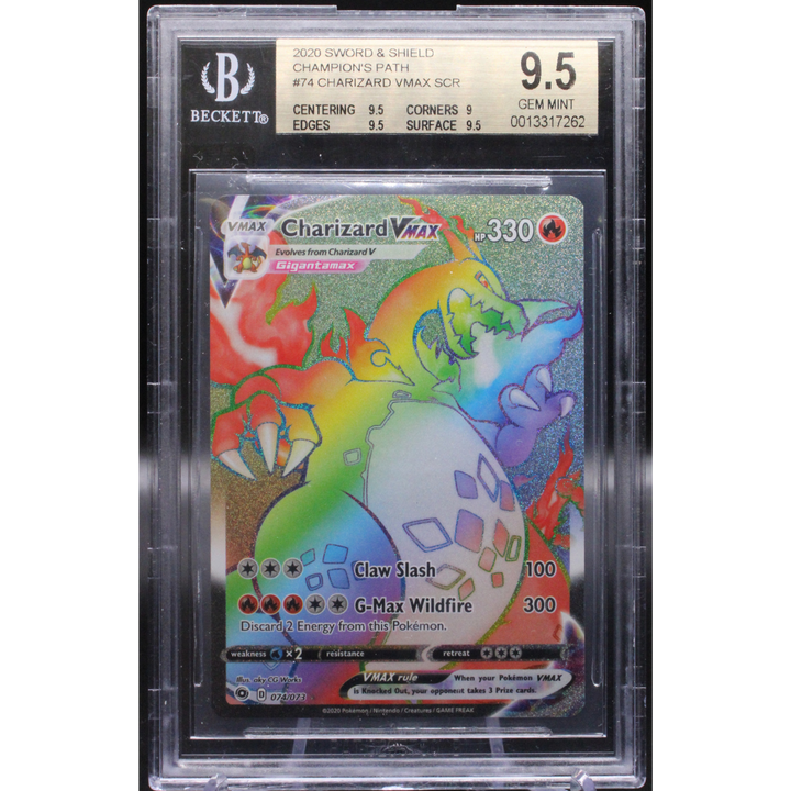 Charizard Vmax 74/073 Champions Path - 2020 Pokemon - BGS 9.5