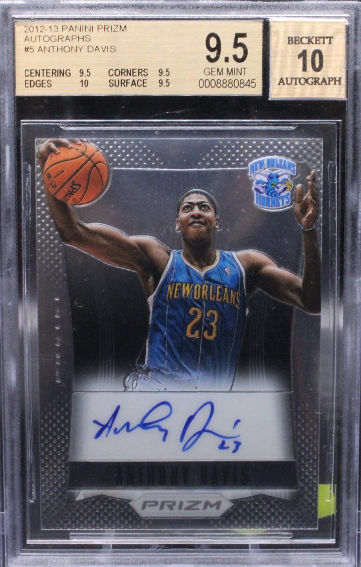 2012 Panini Prizm - Anthony Davis - Autographs - BGS 9.5/ AUTO 10