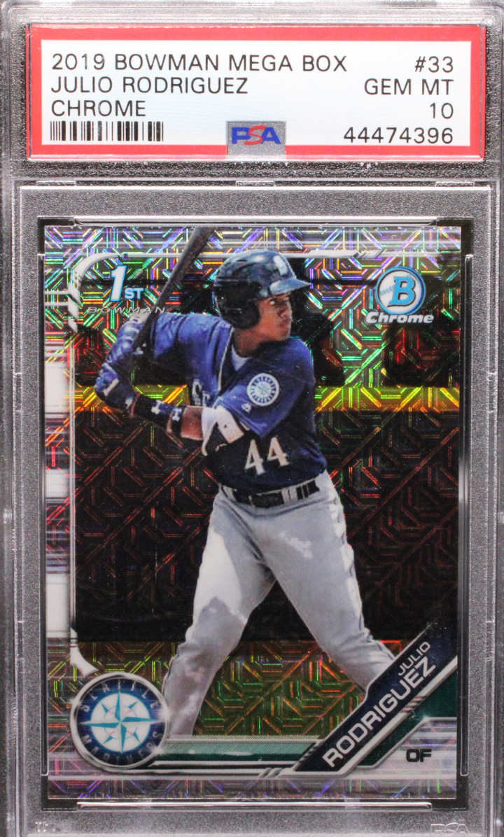 2019 Topps Bowman Mega - Julio Rodriguez 33 - 1st Bowman Mega - PSA 10