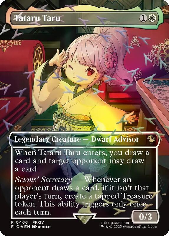 Tataru Taru (Borderless) (Chocobo Track Foil) - Commander: FINAL FANTASY (FIC)