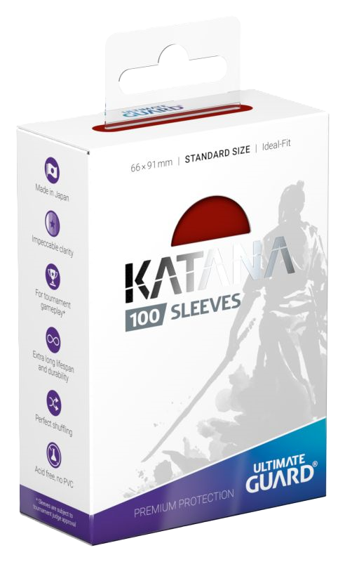 Ultimate Guard Katana Sleeves (Standard Size 100 Pack) - Various Colors