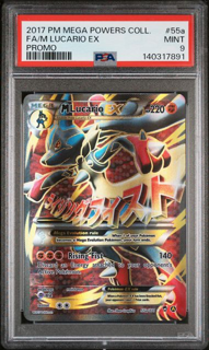 Lucario EX 55a - Mega Powers Collection  - 2017 Pokemon - PSA 9