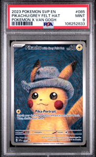 Pikachu With Grey Felt 085 Van Gogh Promo - 2023 Pokemon - PSA 9