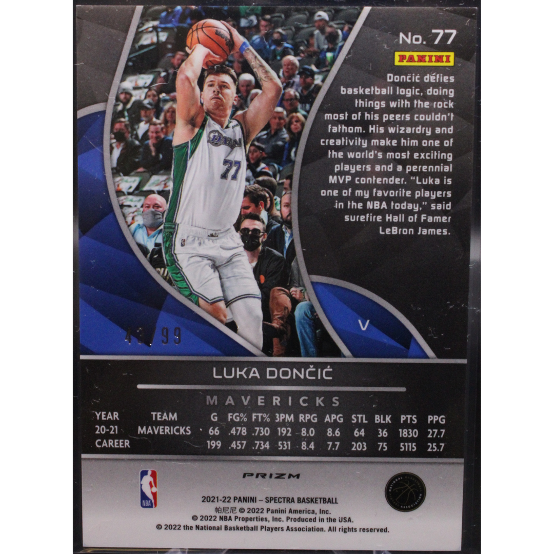 2021-22 Panini Spectra Basketball - Luka Doncic 77 - Celestial /99