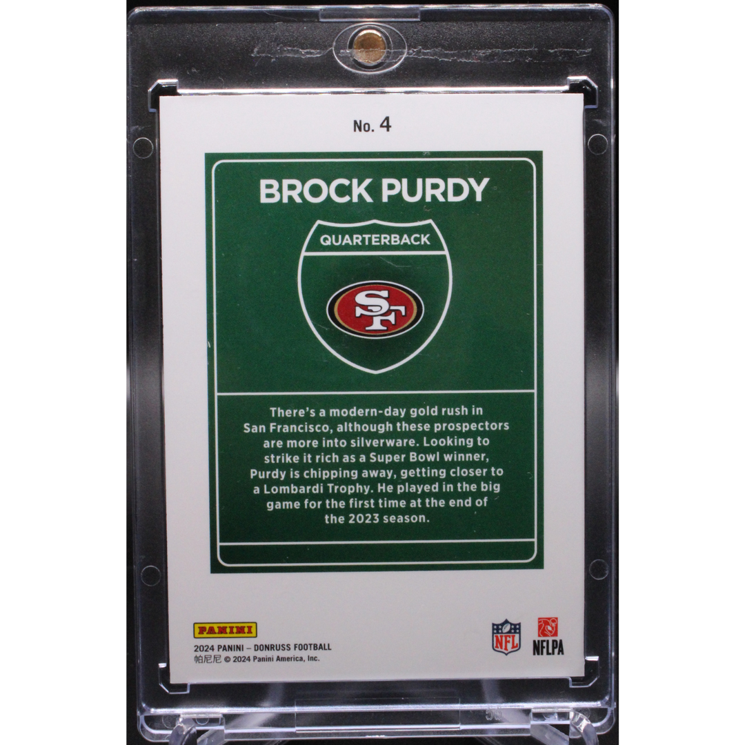2024 Donruss Football - Brock Purdy 4 - Downtown