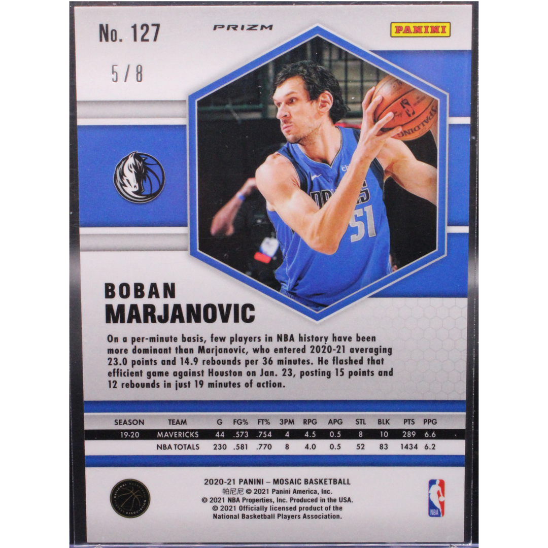 2020 Panini Mosaic Basketball - Boban Marjanovic 127  - Black Gold /8
