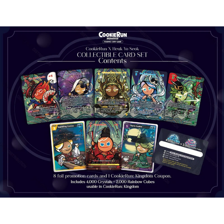 CookieRun x Heuk Yo Seok Collectible Card Set