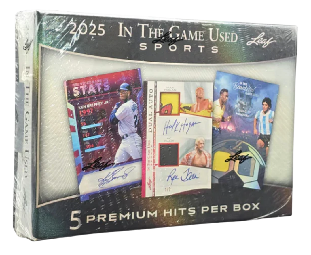 2025 Leaf In The Game Used Sports Hobby Box