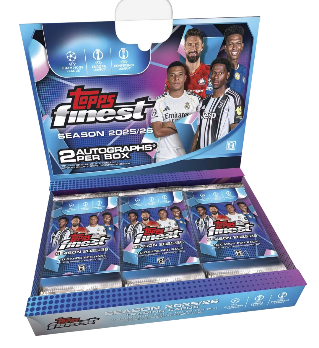 2025-26 Topps UEFA Club Competitions Finest Soccer Hobby Box