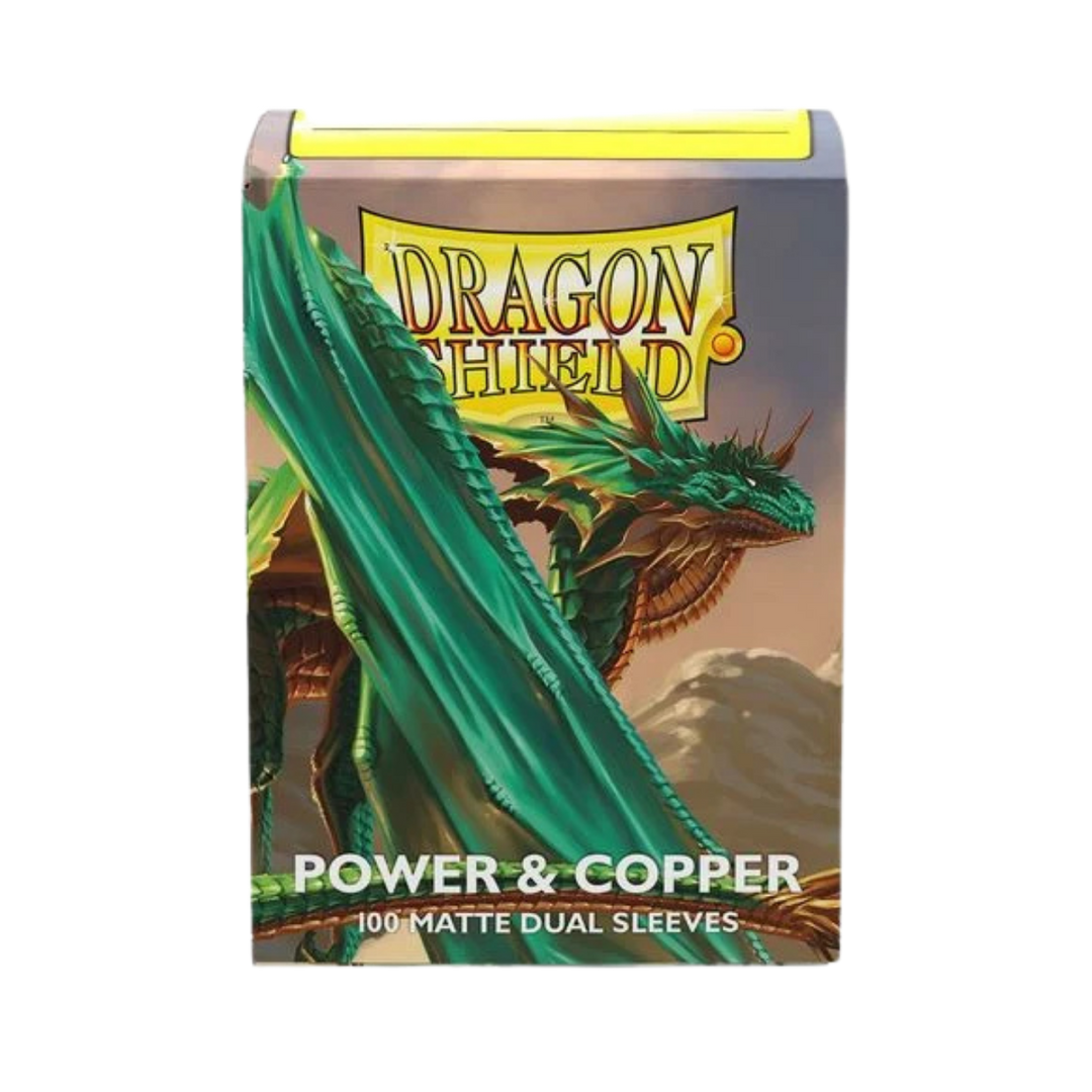Dragon Shield Sleeves: Power & Copper Dual Matte (Box Of 100)