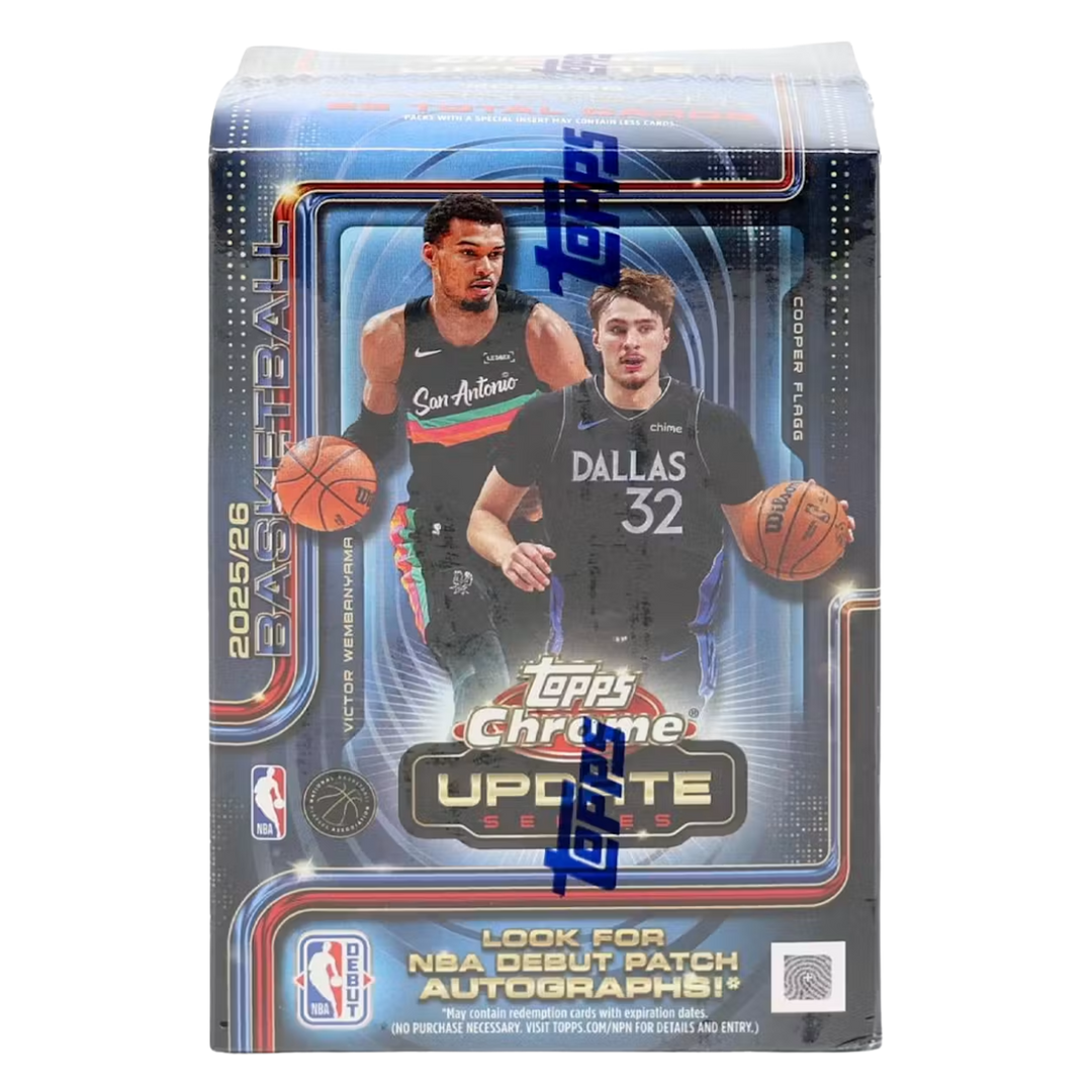 2025/26 Topps Chrome Update Series Basketball Blaster Box