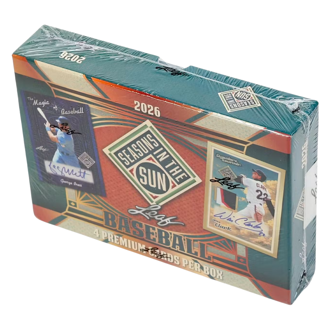 2026 Leaf Seasons in the Sun Baseball Hobby Box