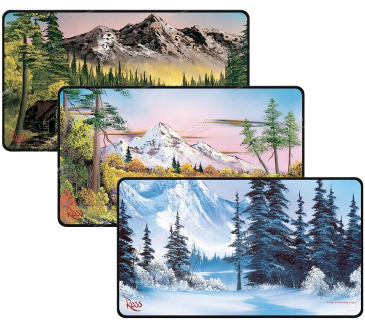 Ultra Pro Bob Ross Black Stitched Playmat
