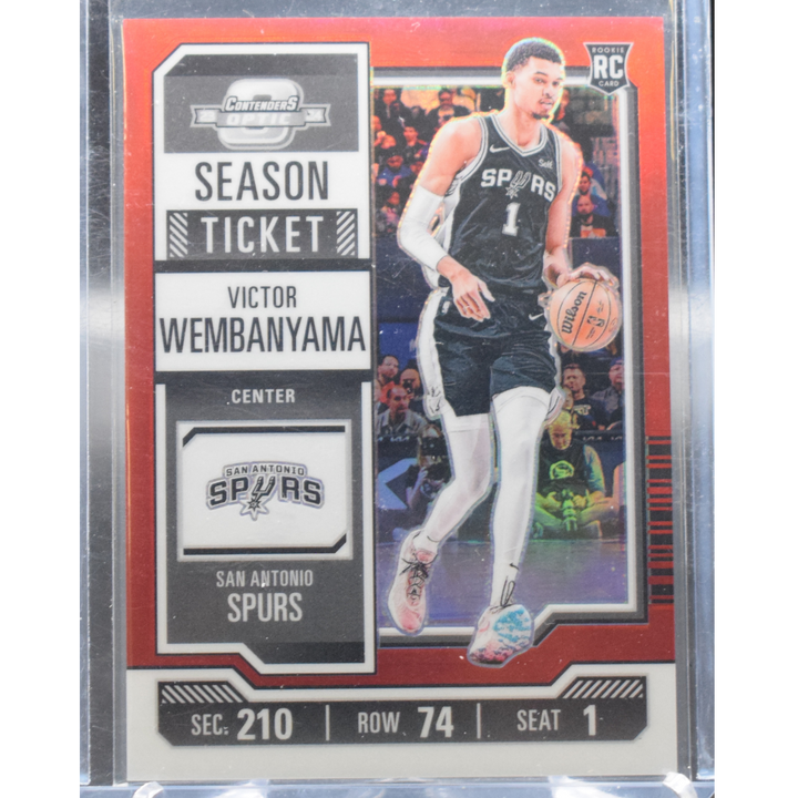 2023-24 Panini Contenders Optic Basketball - Victor Wembanya 56 - Red