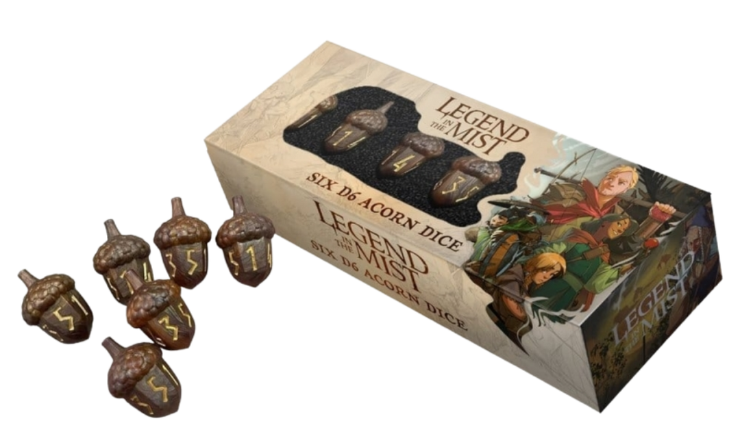 Legend in the Mist Dice Set: D6 Acorn