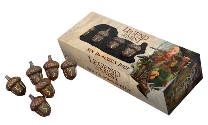 Legend in the Mist Dice Set: D6 Acorn