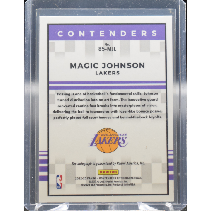 2022-23 Panini Contenders Optic Basketball - Magic Johnson 85-MJL - Silver Auto