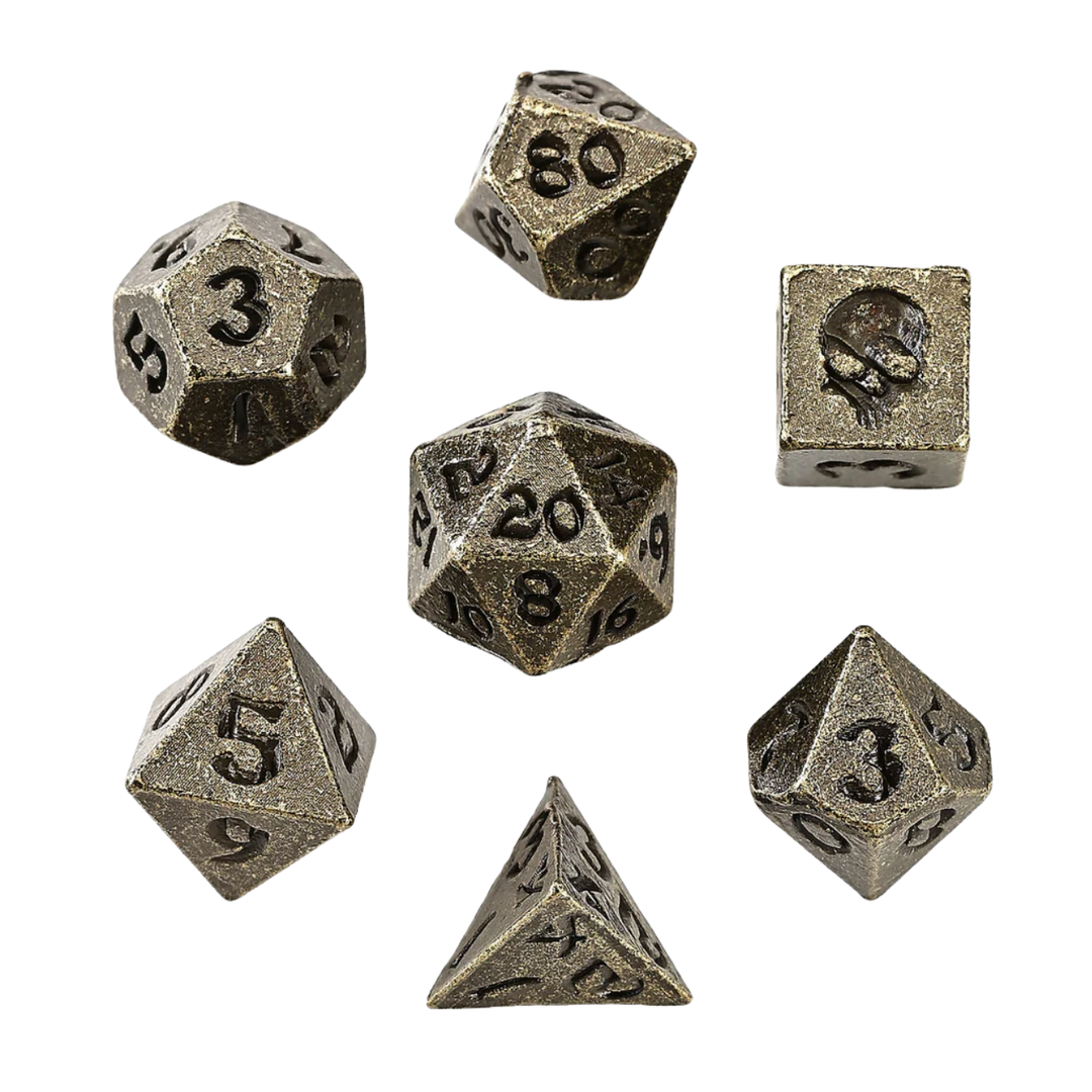 Unseelie Mini Metal RPG Dice Set