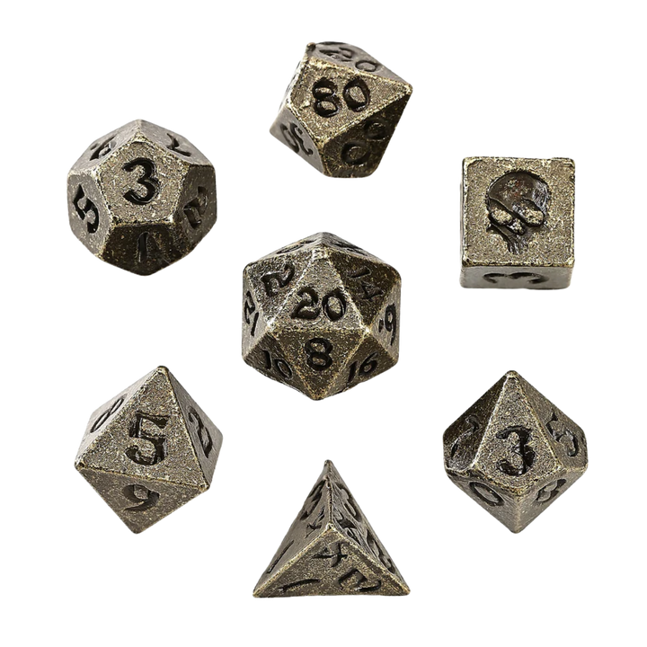 Unseelie Mini Metal RPG Dice Set
