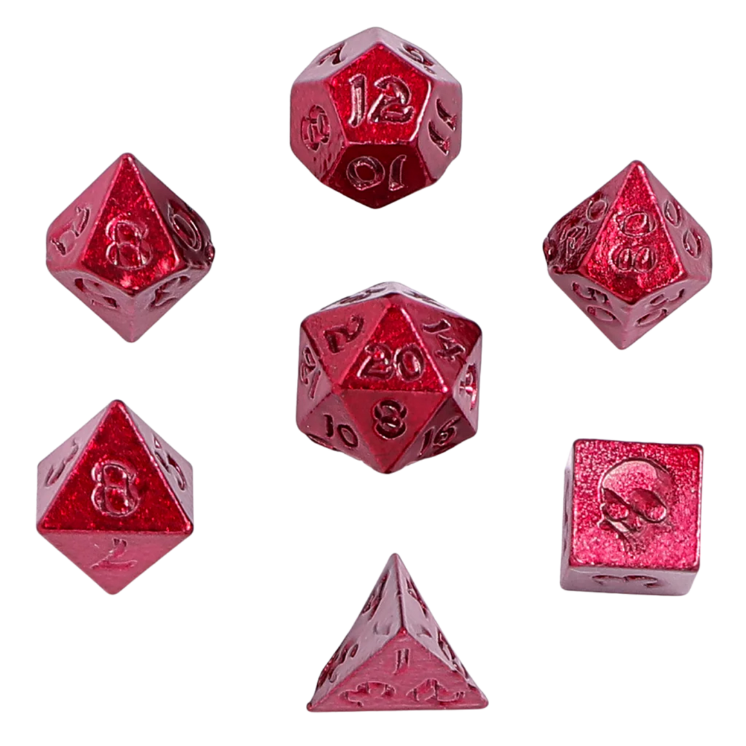Unseelie Mini Metal RPG Dice Set