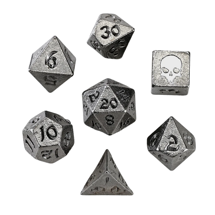 Unseelie Mini Metal RPG Dice Set