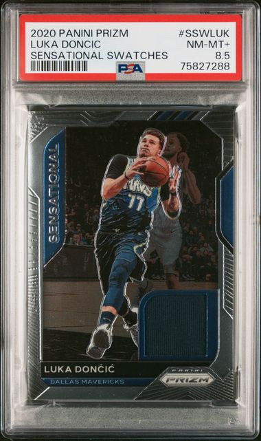 2020 Panini Prizm Basketball - Luka Doncic Sensational Swatches #SSWLUK - PSA 8.5